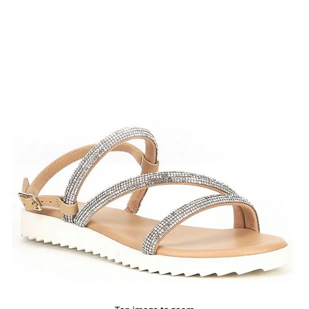 Gianni Bini GB Lux-Urious Rhinestone Strappy Sandal (8.5)